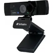Verbatim Webcam - - AWC-03 - 4K Ultra HD - Autofocus - Micro omnidirectioneel - Zwart