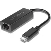 Lenovo USB Type C naar Ethernet RJ 45 Adapter Zwart