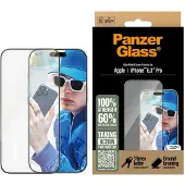 PanzerGlass Screenprotector geschikt voor Apple iPhone 16 Pro Glazen | Ultra-Wide Fit Screenprotector - Case Friendly