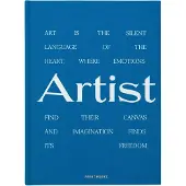 Printworks Frame Boek - Great Art - Tekenmap - Blauw