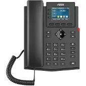 Fanvil X303P, IP-telefoon, zwart, draadloos handset, geschikt voor tafel- of wandmontage, Linux, bandbreedte-optimalisatie, bandbreedte-monitoring, SIP-informatie