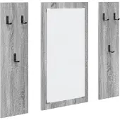 vidaXL - Wandgemonteerde - kapstok - Muurmontage - Grijs - Sonoma - Bewerkt - hout