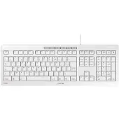 Cherry STREAM KEYBOARD - Clavier - USB - Français - commutateur : SX - blanc grisé