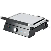 Blaupunkt GRS501, zwart, roestvrij staal, rechthoekig, met draaiknoppen, vuurkorf, 290 x 230 mm