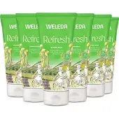 Weleda Refresh Douchecrème - 6 x 200ml - Voordeelverpakking - Citrus & Litsea Cubeba - Activeert & Verfrist - Zeepvrije Douchecrème - Mild & Droogt Huid Niet Uit - 100% Natuurlijke Ingrediënten