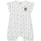 Minnie Disney Minnie korte jumpsuit voor babymeisjes wit, bedrukt
