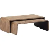 DTP Home Coffee table Evo,30x95x40 cm / 35x110x50 cm, recycled teakwood