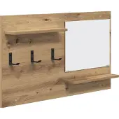 vidaXL Wandgemonteerde kapstok Muurmontage Artisan Eiken Bewerkt hout