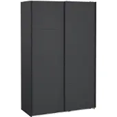 Tvilum Bergamo schuifdeurkast 2 deuren 140x220cm mat grijs.