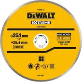 Dewalt Accessoires Diamantblad, met gesloten rand, voor keramiek, Ø250mm, asgat 25,4mm - DT3733-XJ