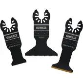 DeWalt invalzaagbladenset hout, gips, kunststof 3-delig