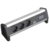 Bachmann DESK 3x geaard contact, 2x CAT6