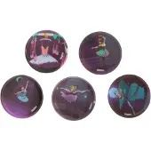 Ergobag Balletdanseres klittenbandset 5 stuks., Veelkleurig