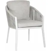 Suns Tuinstoel Avero Matt White / Soft Grey (set van 2)