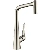 Hansgrohe Metris keukenkraan met uittrekbare vuistdouche chroom