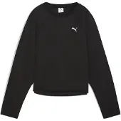 Puma Sportief sweatshirt 'Evostripe' zwart / wit