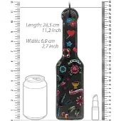 Ouch! Printed Paddle - Old School Tattoo Style - Black