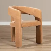 Bronx Scandinavische eetkamerstoel Bibi chenille terracotta