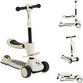 Byox Checkmate Royal White 2-in-1 Step/Loopfiets