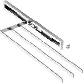 Sotech handdoekuittrekelement ELEGANCE chroom 3-arm 415 mm ingestoken, 715 mm uitgeschoven handdoekhouder