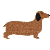 Homescapes - Coir Hondvormige antislip deurmat