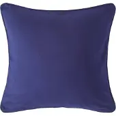 Homescapes Donkerblauwe katoenen kussenhoes 45 x 45 cm