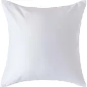 Homescapes Biologisch Kussensloop 40x40 cm – Wit – 100% Egyptisch Katoen Satijn – Draaddichtheid 400