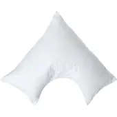 Homescapes Percale Katoen V-Kussensloop - Wit - 100% Egyptisch Katoen - 200TC - 38 x 76 cm
