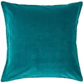 Homescapes Smaragdgroen fluwelen kussenhoes 60 x 60 cm