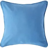 Homescapes Blauwe katoenen kussenhoes 45 x 45 cm