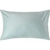 Homescapes Biologisch Kussensloop 50x75 cm – Eendenei Blauw – 100% Egyptisch Katoen Satijn – Draaddichtheid 400