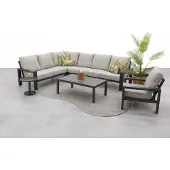 Van der Garde Tuinmeubelen Verano/Atlanta loungeset + loungestoel (6-delig) - Royal Grey