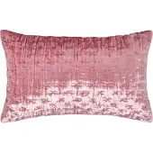 Homescapes Luxe roze geplet fluwelen kussenhoes 30 x 50 cm