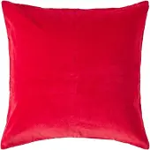 Homescapes Rood Fluwelen Kussenhoes 40 x 40 cm