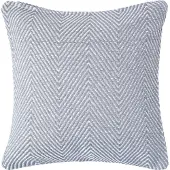 Homescapes Grijze Halden Katoenen Chevron Kussenhoes 45 x 45 cm