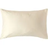 Homescapes Biologisch Kussensloop 50x75 cm – Crème – 100% Egyptisch Katoen Satijn – Draaddichtheid 400