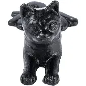 Homescapes Deurstop Liggende Kat, Zwart, 494 g