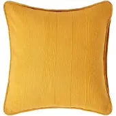 Homescapes Rajput katoenen kussenhoes, mosterdgeel, 45 x 45 cm