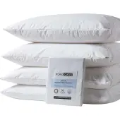 Homescapes set van 4 waterdichte kussenbeschermers – polyester & TPU coating – met ritssluiting – 50x90 cm – OEKO-TEX – ademend & hypoallergeen