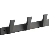 Sotech Blackline ALBUS-haakrail 257 mm met 3 haken zwart gepoedercoat Kapstok Kapstokhaken