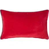 Homescapes Rood Fluwelen Kussenhoes 30 x 50 cm