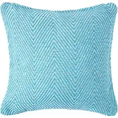 Homescapes Blauwe Halden Katoenen Chevron Kussenhoes 45 x 45 cm