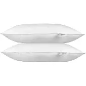 Homescapes Hoofdkussens 40x80 cm – Set van 2 – Medium Zacht – Supermicrovezel – Hypoallergeen – Voor Zijslaper & Nekklachten