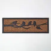 Homescapes rubberen kokosnoot vogel deurmat