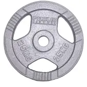 Focus fitness Halterschijf 30 mm - Focus Fitness Hamerton - 25 kg - Gietijzer