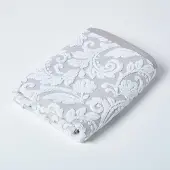 Homescapes Turkse katoenen badhanddoek, damastpatroon beige