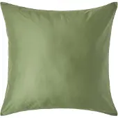 Homescapes Biologisch Kussensloop 80x80 cm – Mosgroen – 100% Egyptisch Katoen Satijn – Draaddichtheid 400