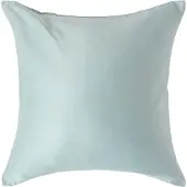 Homescapes Biologisch Kussensloop 40x40 cm – Eendenei Blauw – 100% Egyptisch Katoen Satijn – Draaddichtheid 400