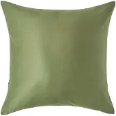 Homescapes Biologisch Kussensloop 40x40 cm – Mosgroen – 100% Egyptisch Katoen Satijn – Draaddichtheid 400