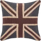 Homescapes Jacquard Union Jack Kussenhoes 45 x 45 cm